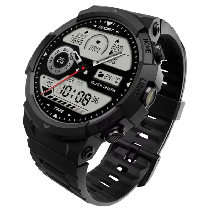 Black Shark GS3 Sport Noir 1,43 pouces AMOLED GPS 18 jours +120 sports 5ATM IP69K Smartwatch