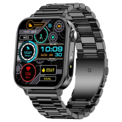 COLMI P80 Bracelet Acier Noir IPS GPS 7 jours +120 sports IP68 Smartwatch