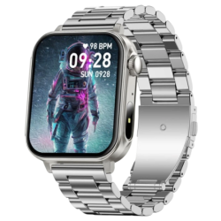 COLMI P80 Bracelet Acier Argent IPS GPS 7 jours +120 sports IP68 Smartwatch