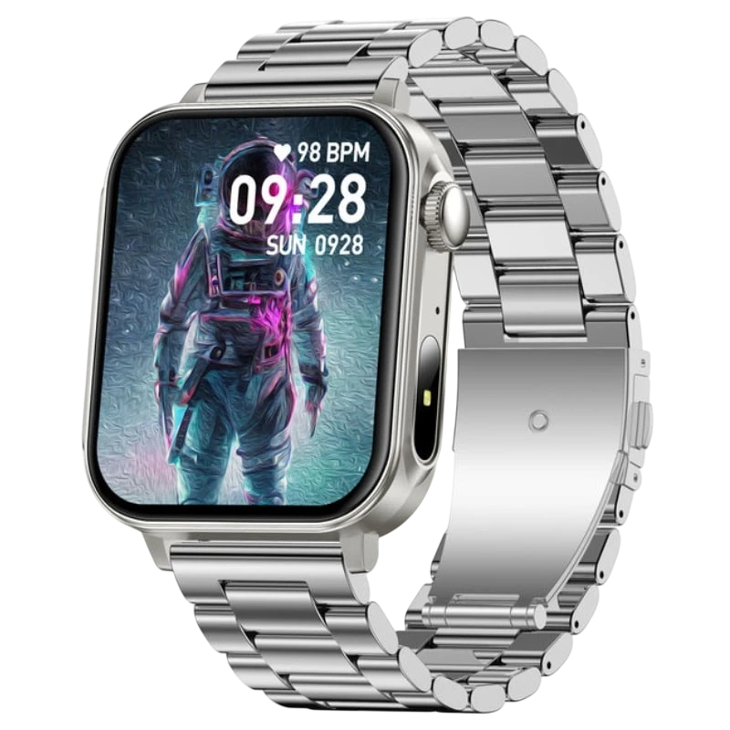 COLMI P80 Bracelet Acier Argent IPS GPS 7 jours +120 sports IP68 Smartwatch