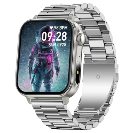 COLMI P80 Bracelet Acier Argent IPS GPS 7 jours +120 sports IP68 Smartwatch