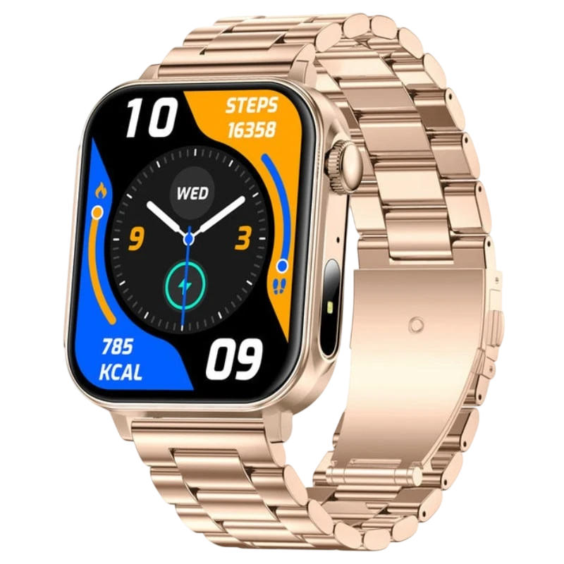 COLMI P80 Bracelet Acier Doré IPS GPS 7 jours +120 sports IP68 Smartwatch