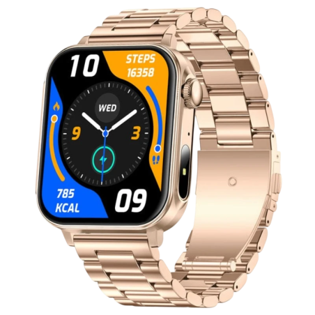 COLMI P80 Bracelet Acier Doré IPS GPS 7 jours +120 sports IP68 Smartwatch