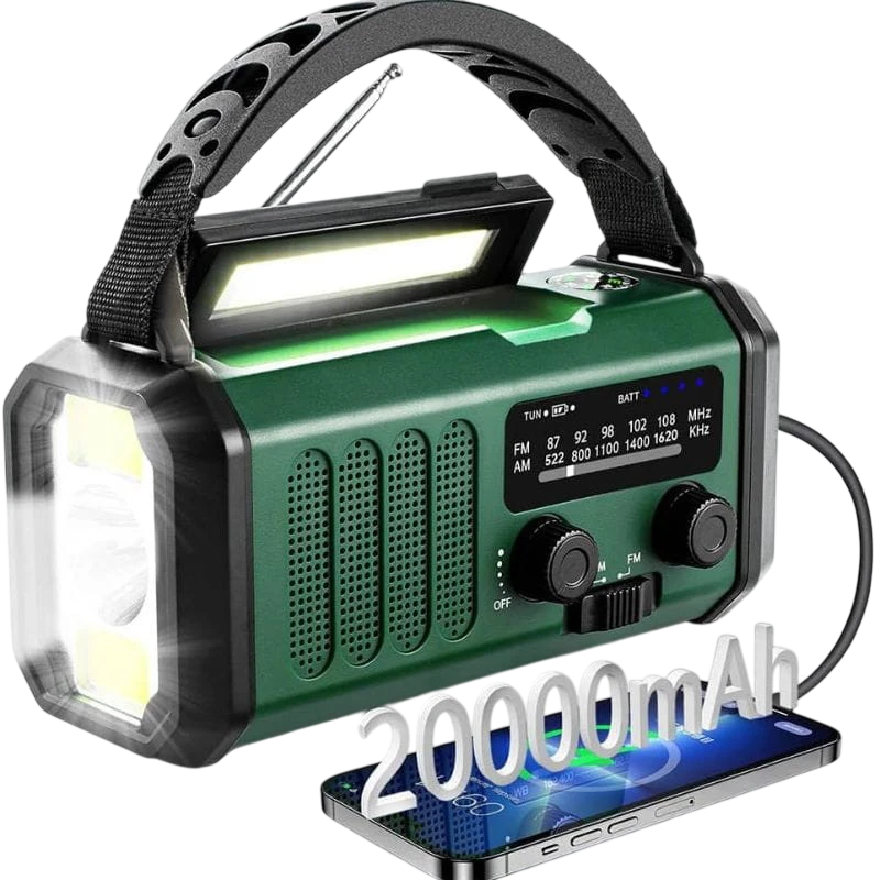 20000 mAh Radio d'urgence portable