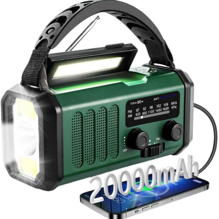20000 mAh Radio d'urgence portable