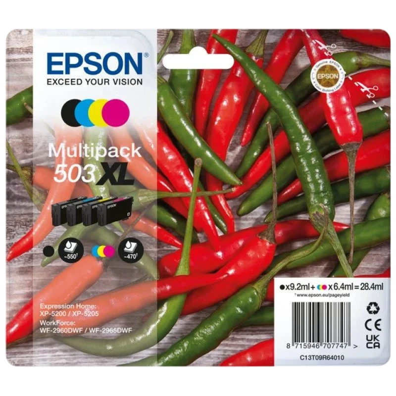 Epson C13T09R94010 Noir, Cyan, Magenta, Jaune couleur Cartouche d'encre