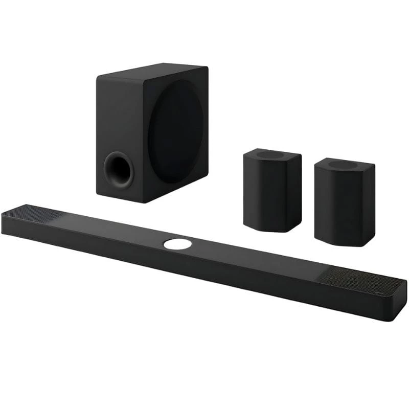 LG S95TR Noir 9.1.5 810W Dolby Atmos Subwoofer sans fil DTS:X HDMI ARC Bluetooth 5.1 WiFi Barre de son
