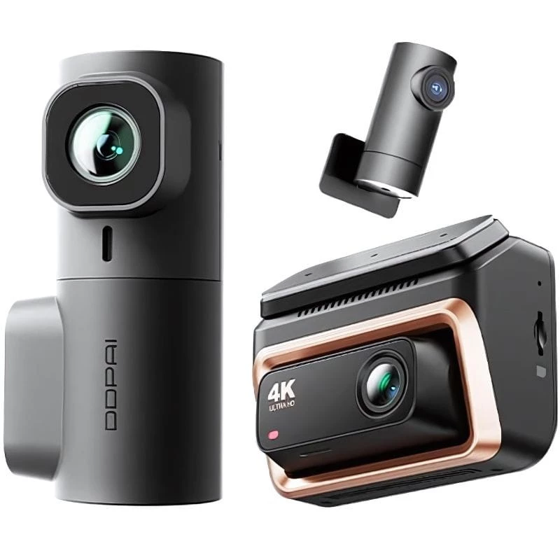DDPAI Z60 Pro 4K Three WiFi 5GHz 3 pouces vision nocturne mode parking Dashcam