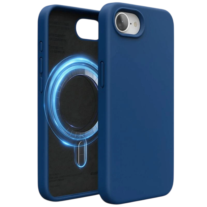 Coque Douple Magsafe Compatible iPhone 17e/16e 6.1" Bleu