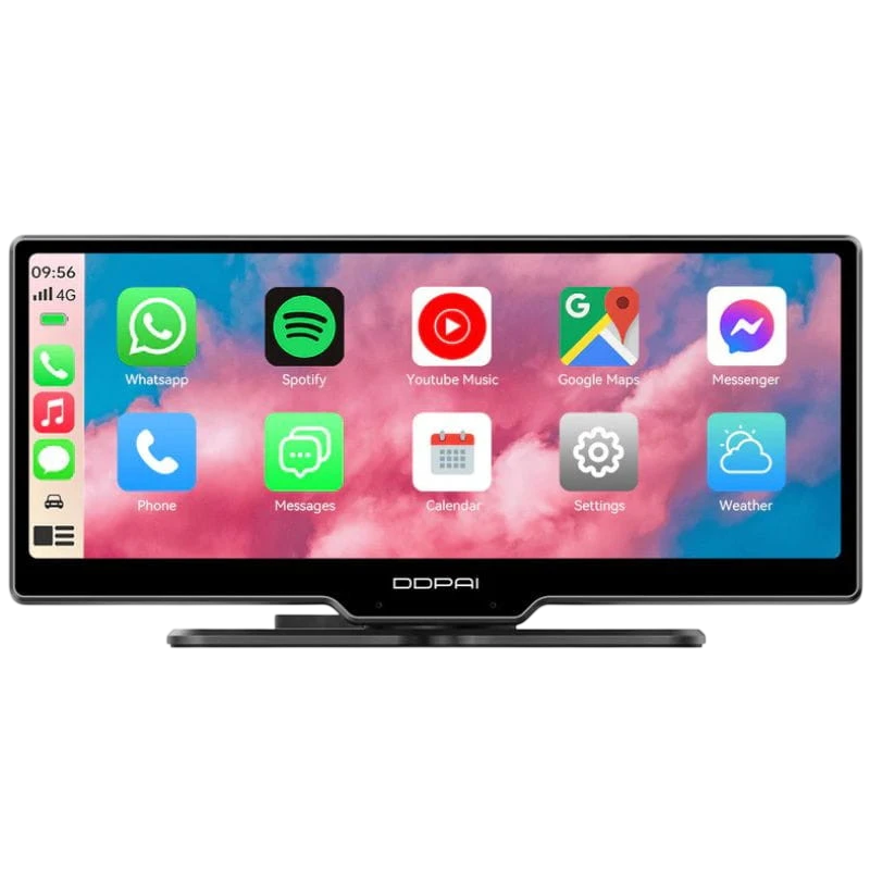 DDPAI M5S Écran de voiture Carplay Dashcam 8,9 pouces Android Auto Bluetooth 5.0 caméra arrière Autoradio