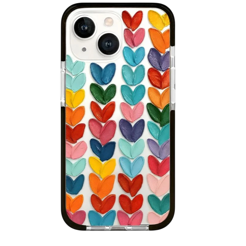 Coque Coeur de couleurs iPhone 13