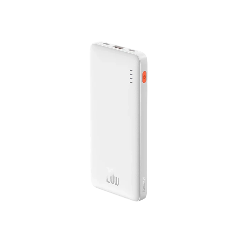 Baseus Slim Airpow Blanc 10000mAh 20W Power Bank