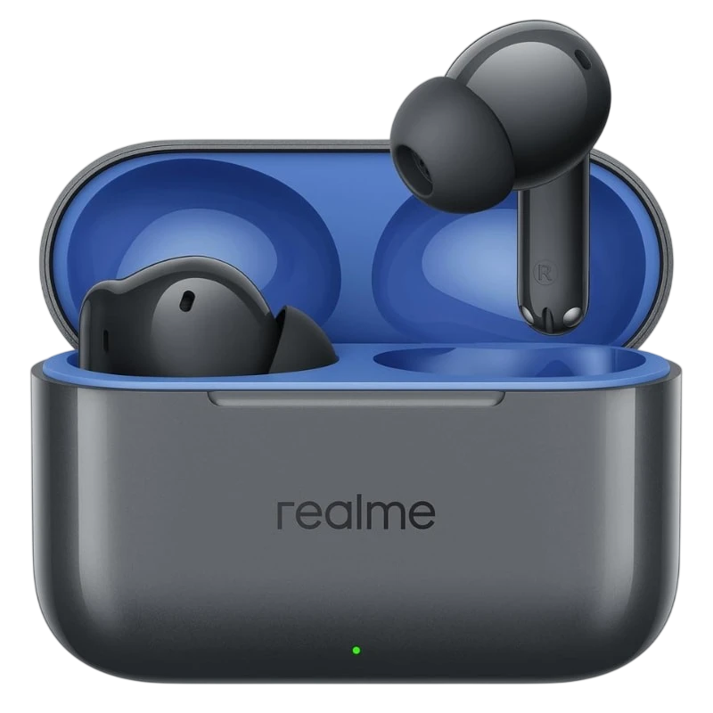 Realme Buds T200 Noir TWS ANC Bluetooth 5.4 50h IP55 Multipoint Écouteurs sans fil