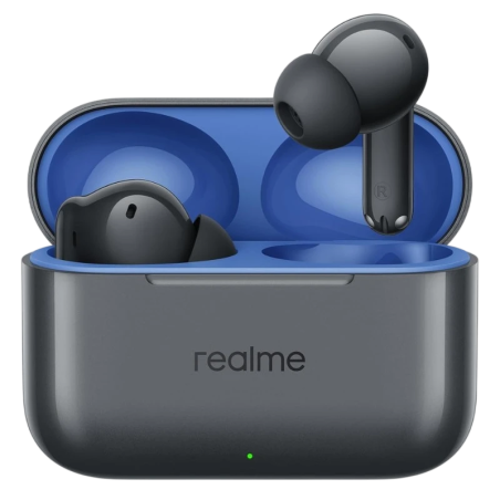 Realme Buds T200 Noir TWS ANC Bluetooth 5.4 50h IP55 Multipoint Écouteurs sans fil