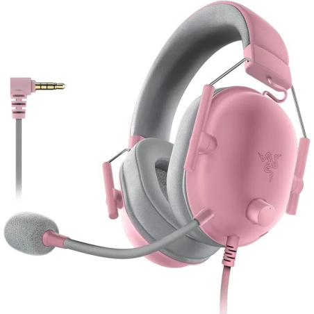 Razer Blackshark V2 X Rose Arceau avec micro Casque gaming