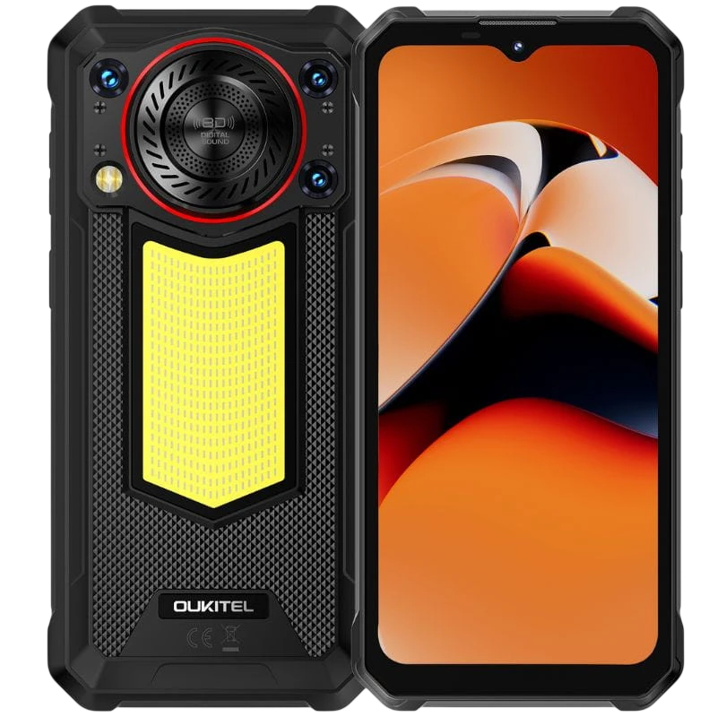 Oukitel WP53 Pro 8GB/256GB Noir Rugged IP68/IP69K 6,52 pouces IPS 50MP 11000mAh 18W NFC