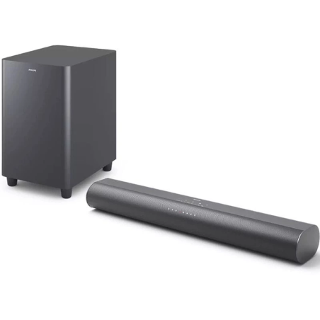 Philips TAB6100/10 Gris 2.1 80W Dolby Atmos Subwoofer DTS:X HDMI ARC Bluetooth 5.4 Barre de son