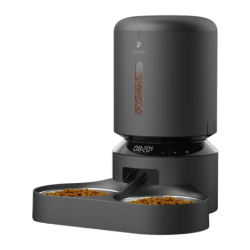 Petlibro Granary Camera Food Dispenser Double Gamelle Noir 5 L appli acier inoxydable Mangeoire automatique