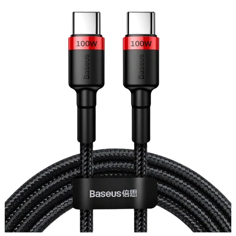 Baseus Câble Cafule USB-C vers USB-C PD2.0 100W 2m Rouge/Noir