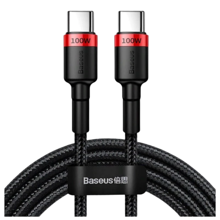 Baseus Câble Cafule USB-C vers USB-C PD2.0 100W 2m Rouge/Noir