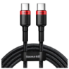 Baseus Câble Cafule USB-C vers USB-C PD2.0 100W 2m Rouge/Noir