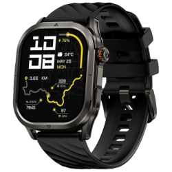 KOSPET Magic P10 Noir 1,96 pouces AMOLED GPS 13 jours +180 sports 5ATM IP69K Smartwatch