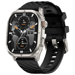 KOSPET Magic P10 Argent 1,96 pouces AMOLED GPS 13 jours +180 sports 5ATM IP69K Smartwatch