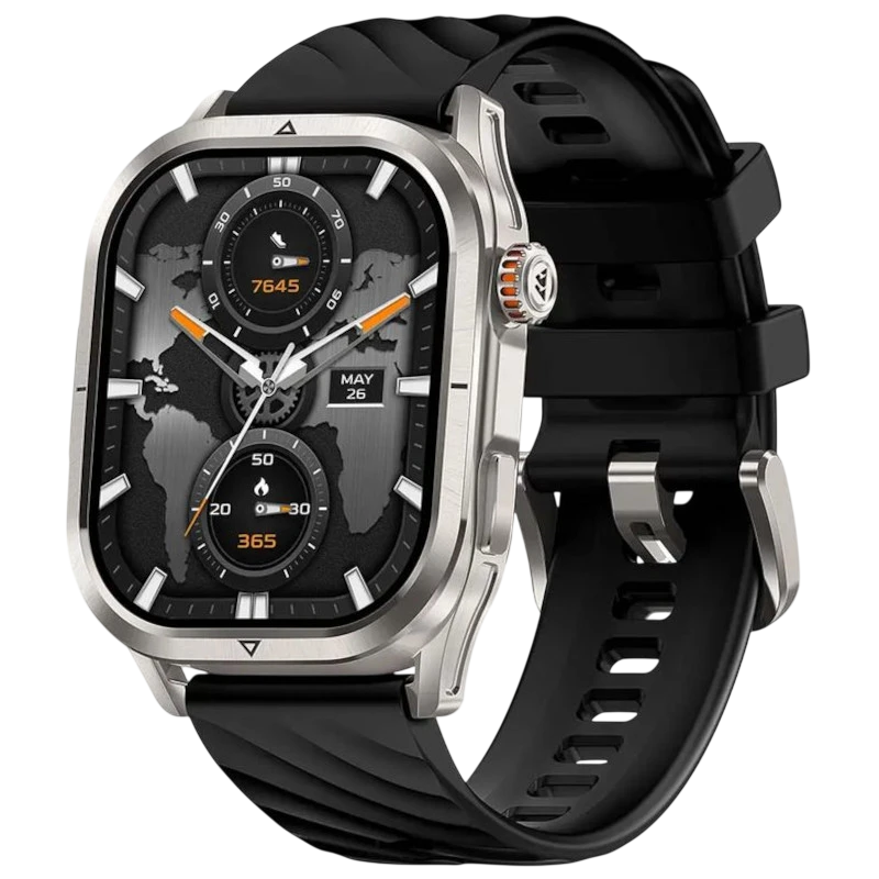 KOSPET Magic P10 Argent 1,96 pouces AMOLED GPS 13 jours +180 sports 5ATM IP69K Smartwatch