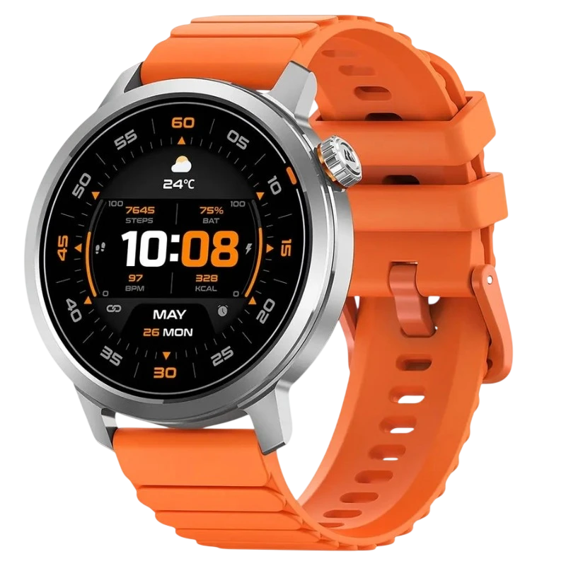 KOSPET ORB Argent 1,43 pouces AMOLED GPS 5 jours +180 sports IP68 Smartwatch