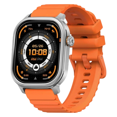 KOSPET Pulse Argent 1,96 pouces AMOLED GPS 5 jours +165 sports 5ATM Smartwatch