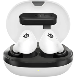 SteelSeries Arctis GameBuds pour PS5 Blanc ANC Bluetooth 5.3 40h IP55 Écouteurs gaming sans fil