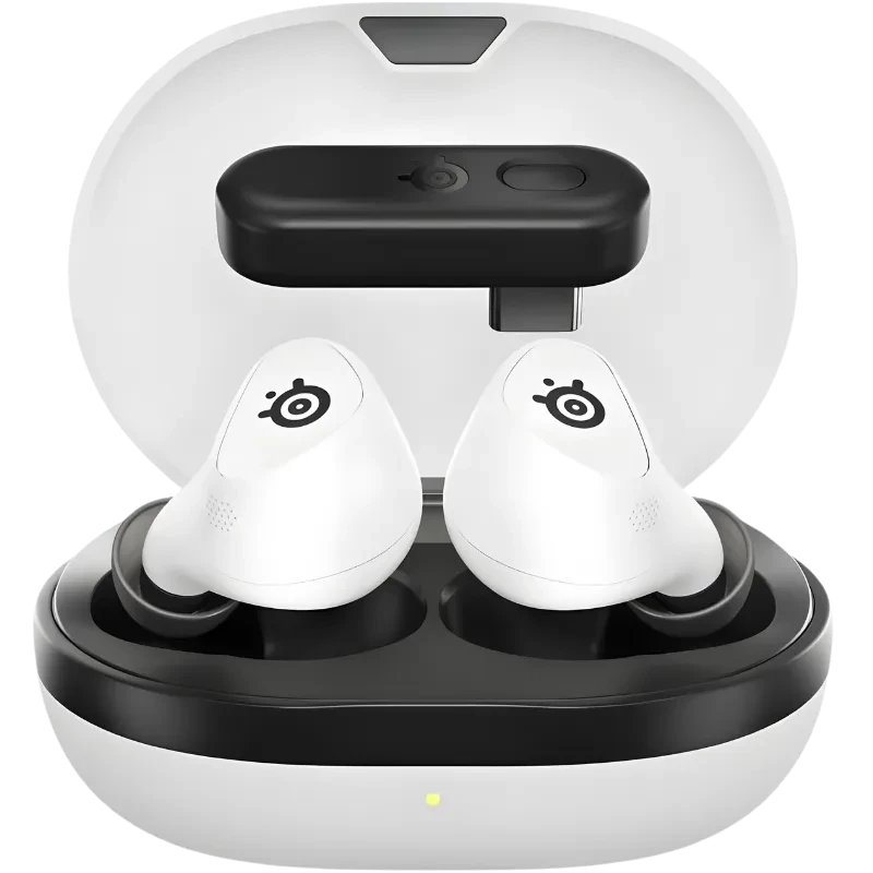 SteelSeries Arctis GameBuds pour PS5 Blanc ANC Bluetooth 5.3 40h IP55 Écouteurs gaming sans fil