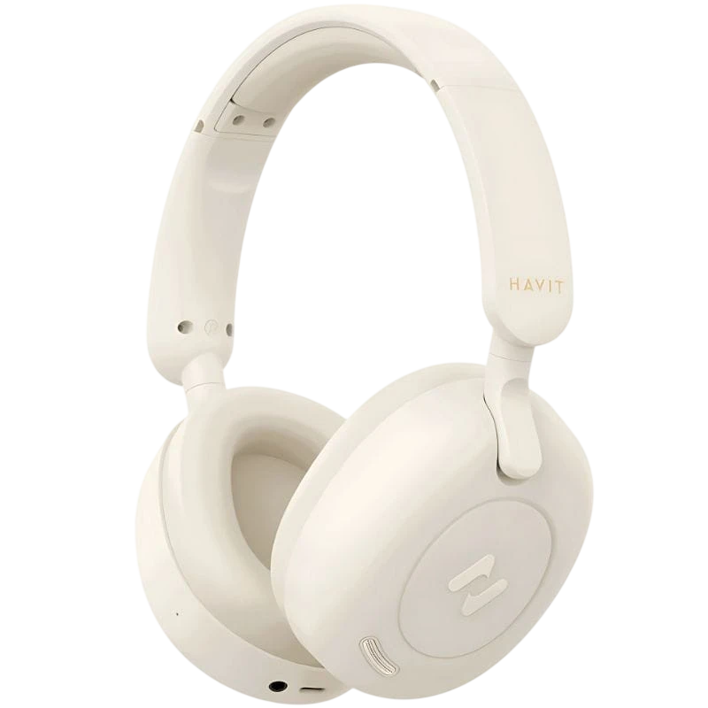 Havit H655BT Beige Arceau Bluetooth 5.3 Multipoint Casque sans fil