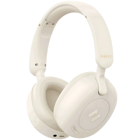 Havit H655BT Beige Arceau Bluetooth 5.3 Multipoint Casque sans fil