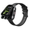 D8 Noir Bracelet Silicone avec écouteurs 2,01 pouces AMOLED 5 jours +100 sports IP67 - Montre connectée