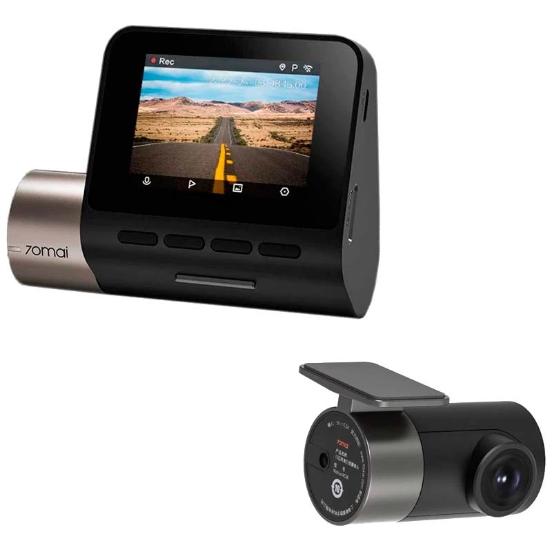 70Mai Kit A500s Pro Plus+ GPS Dashcam + Caméra Arrière 70mai RC06