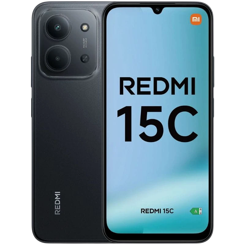 Xiaomi Redmi 15C 4GB/256GB Noir 6,9 pouces IPS 120Hz 50MP 6000mAh 33W