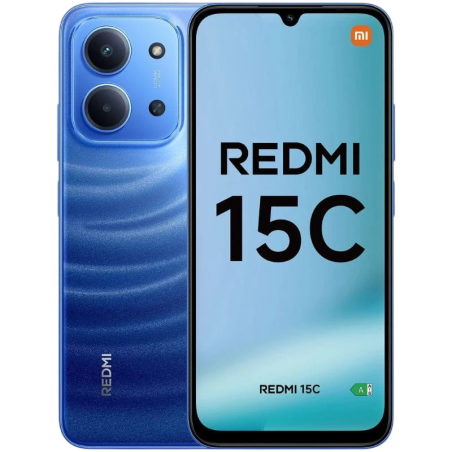 Xiaomi Redmi 15C 4GB/256GB Bleu 6,9 pouces IPS 120Hz 50MP 6000mAh 33W