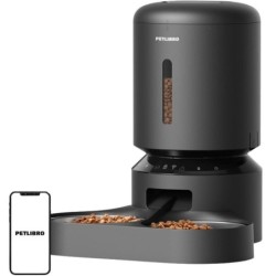 Petlibro Granary à double récipient, WiFi, 5L appli avec batterie de secours Mangeoire automatique
