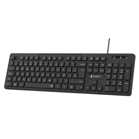 Subblim Business Slim avec câble USB Clavier à membrane silencieux