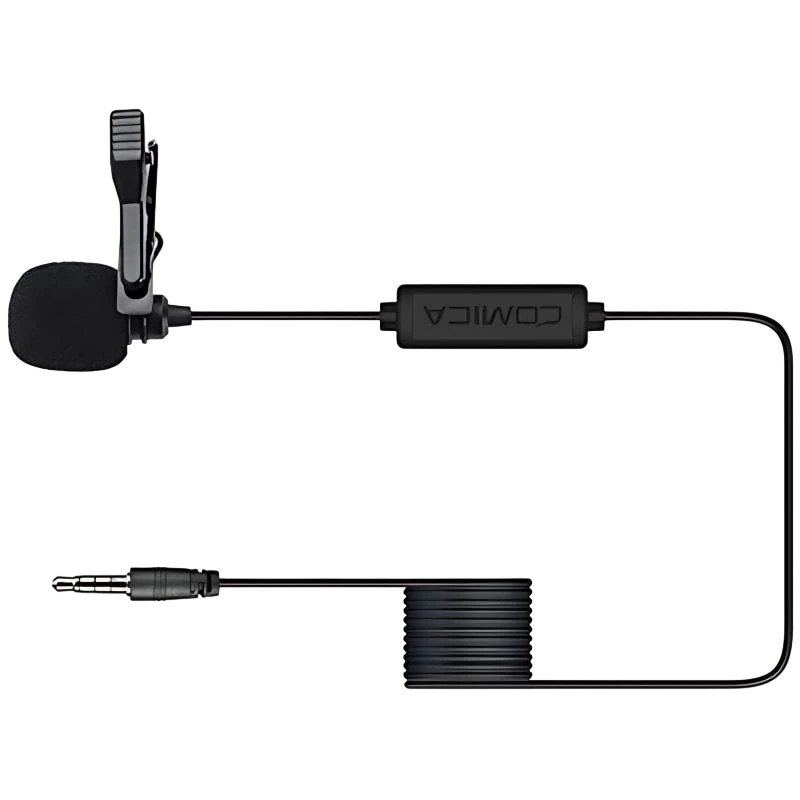 COMICA TRRS 4,5 m Microphone lavalier pour smartphone