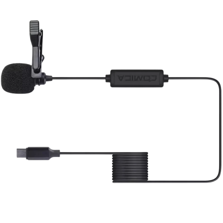 COMICA USB-C 4,5 m Microphone lavalier pour smartphone