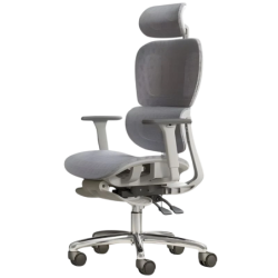 Powerbasic Tondela accoudoirs 3D coussin lombaire maille repose-pieds Chaise de bureau ergonomique