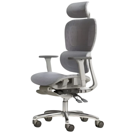 Powerbasic Tondela accoudoirs 3D coussin lombaire maille repose-pieds Chaise de bureau ergonomique