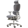 Powerbasic Tondela accoudoirs 3D coussin lombaire maille repose-pieds Chaise de bureau ergonomique