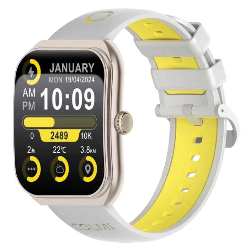 COLMI P86 Doré 1,93 pouces AMOLED GPS 12 jours +120 sports 1ATM Smartwatch