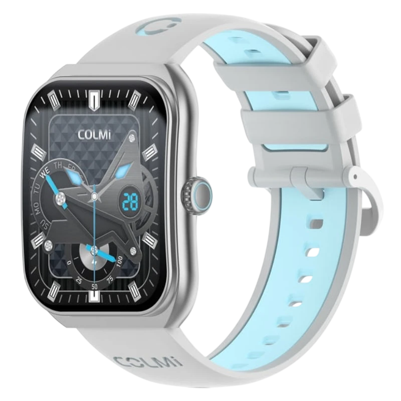 COLMI P86 Argent 1,93 pouces AMOLED GPS 12 jours +120 sports 1ATM Smartwatch