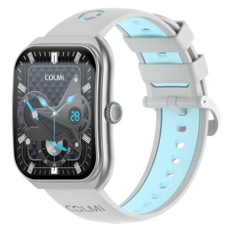 COLMI P86 Argent 1,93 pouces AMOLED GPS 12 jours +120 sports 1ATM Smartwatch