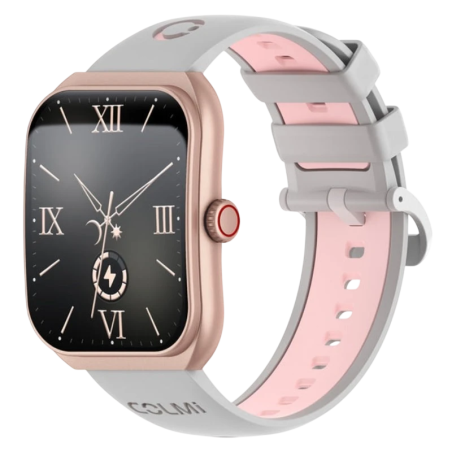 COLMI P86 Rose 1,93 pouces AMOLED GPS 12 jours +120 sports 1ATM Smartwatch