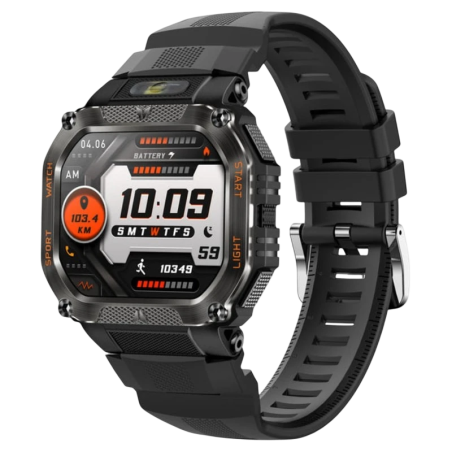 COLMI P85 Noir 1,75 pouces IPS GPS 7 jours +100 sports 3ATM Smartwatch